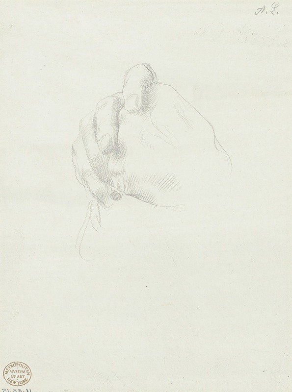 Alphonse Legros - Study for the hands in the Portrait of Edward D. Adams
