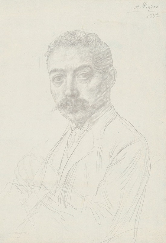 Alphonse Legros - Study for the Portrait of Edward D. Adams