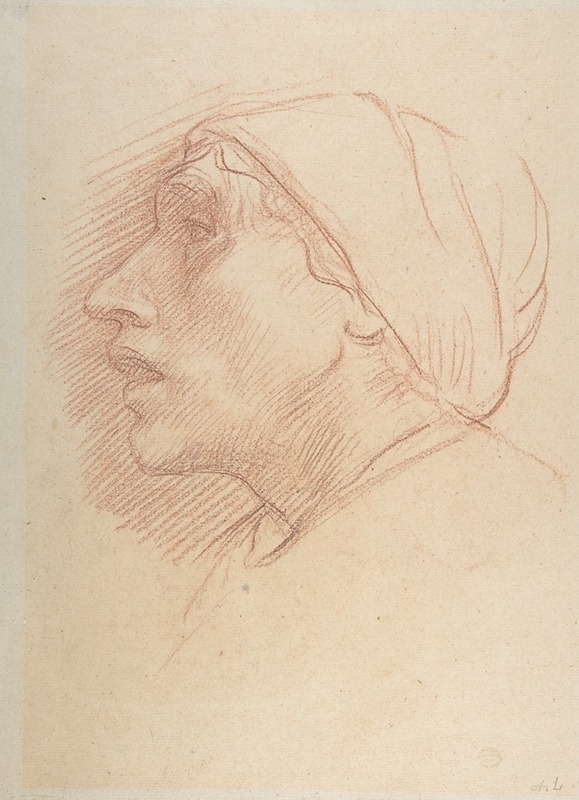 Alphonse Legros - Head of a Woman