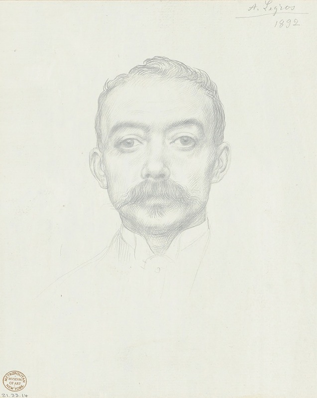 Alphonse Legros - Portrait of Edward D. Adams