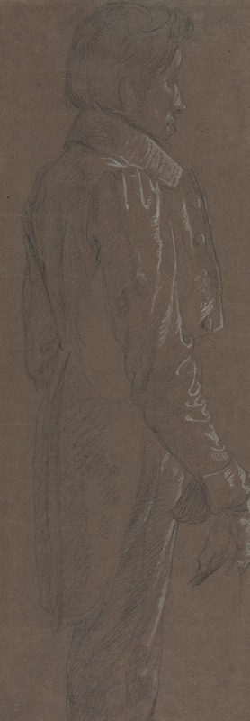 Anne Louis Girodet-Trioson - Standing Gentleman, three-quarter length profile facing right