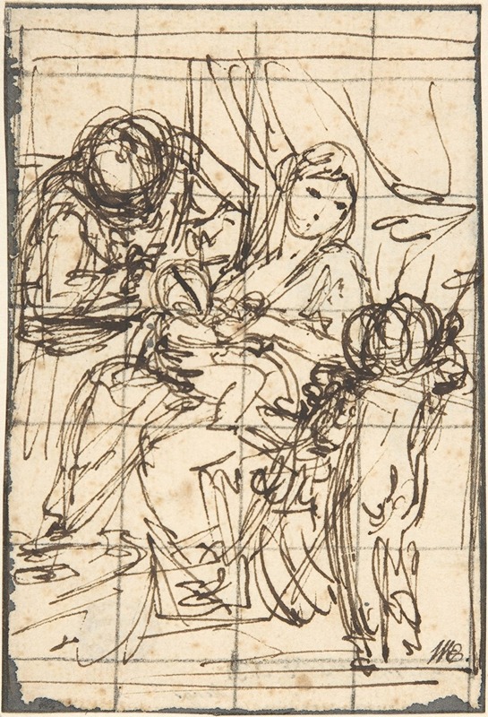 Anton Raphael Mengs - Holy Family with St. John the Baptist