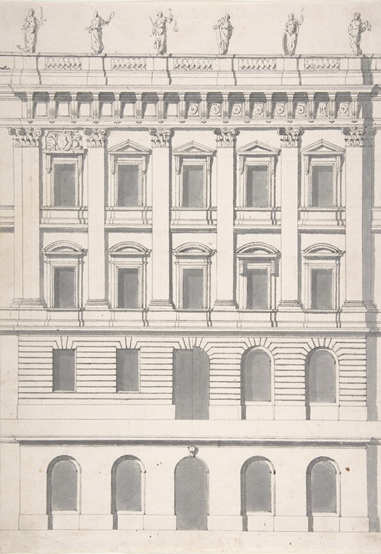 Carl Hårleman - Design for a Palace Façade