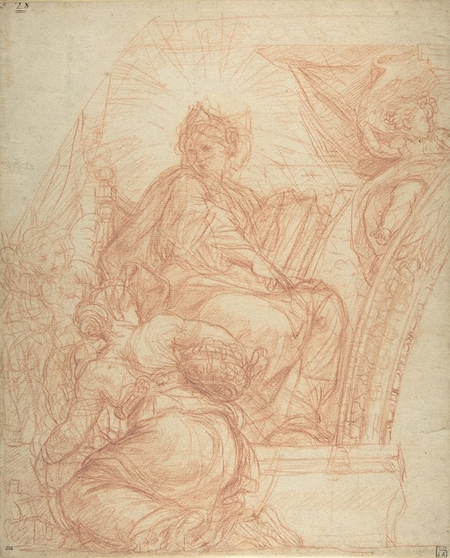 Carlo Maratti - Seated Allegorical Figure of Divine Wisdom