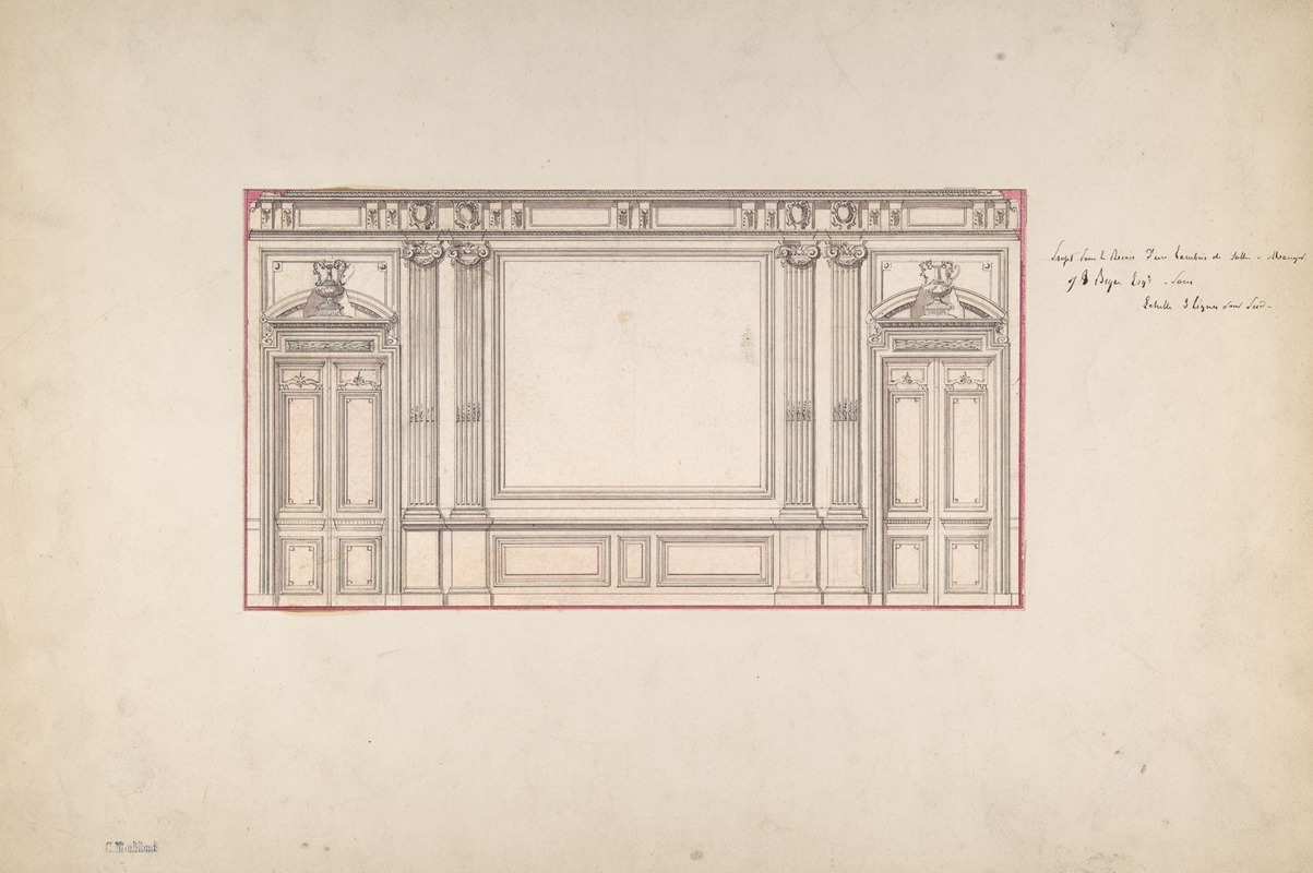 Charles Monblond - Design for Wall Panelling