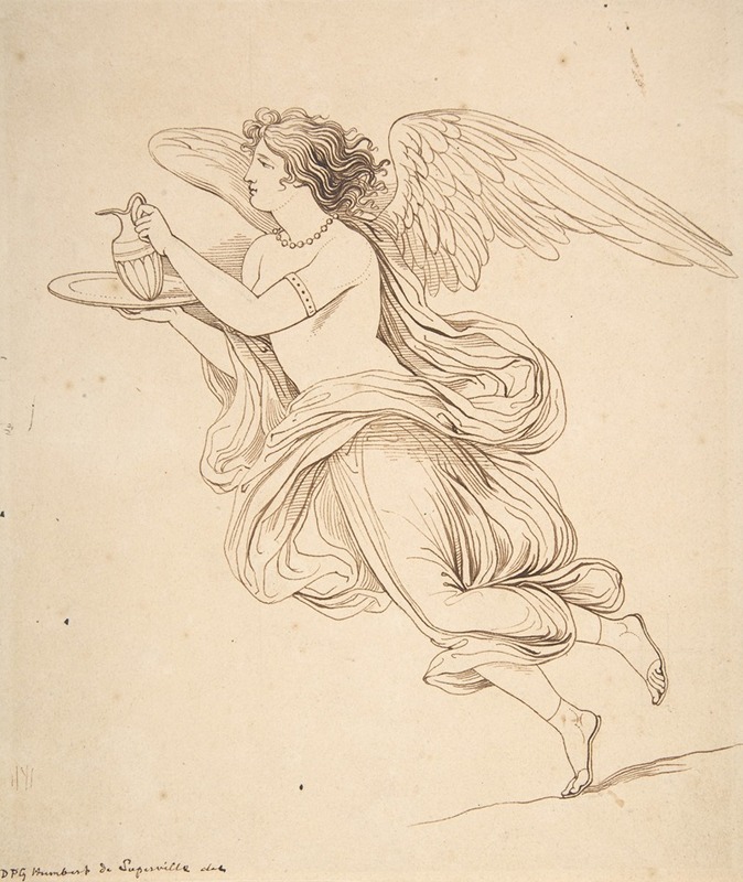 David Humbert de Superville - An Angel Holding a Carafe on a Plate