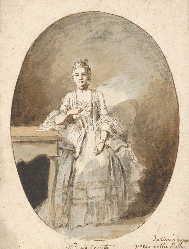Etienne de Lavallée-Poussin - Portrait of Marguerite Le Comte
