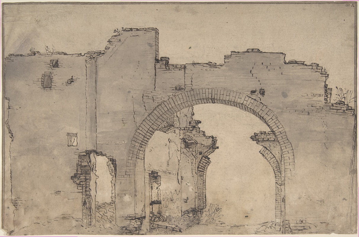 Filippo Napoletano - Study of Ruins