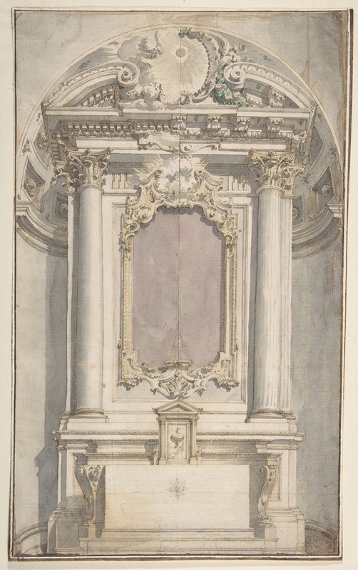 Flaminio Innocenzo Minozzi - Designs for an Altar in a Niche