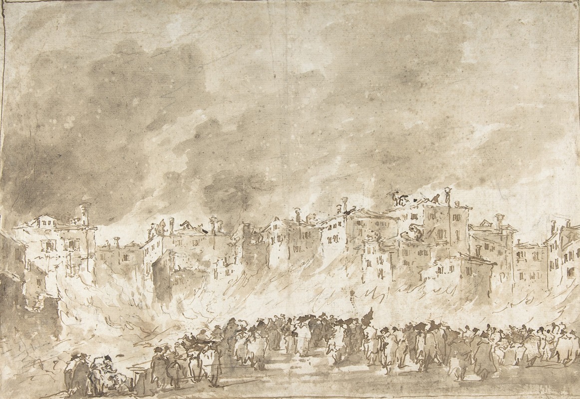 Francesco Guardi - The Fire at San Marcuola