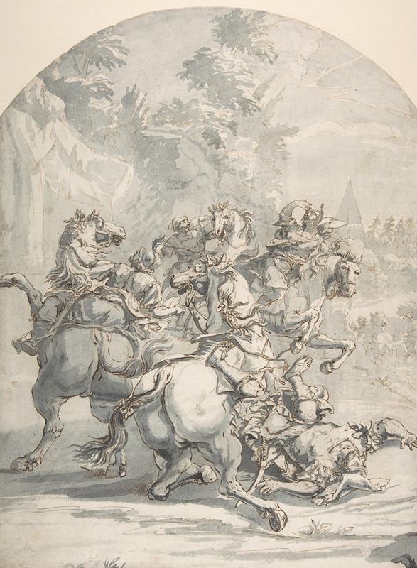Francesco Monti - Cavalry Engagement