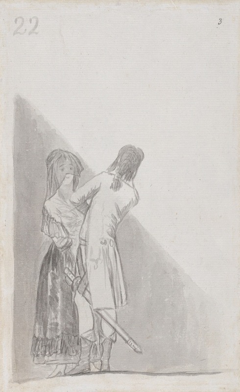 Francisco de Goya - Maja and an officer