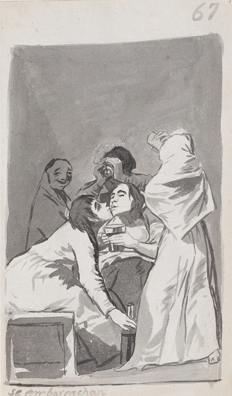 Francisco de Goya - They are getting drunk