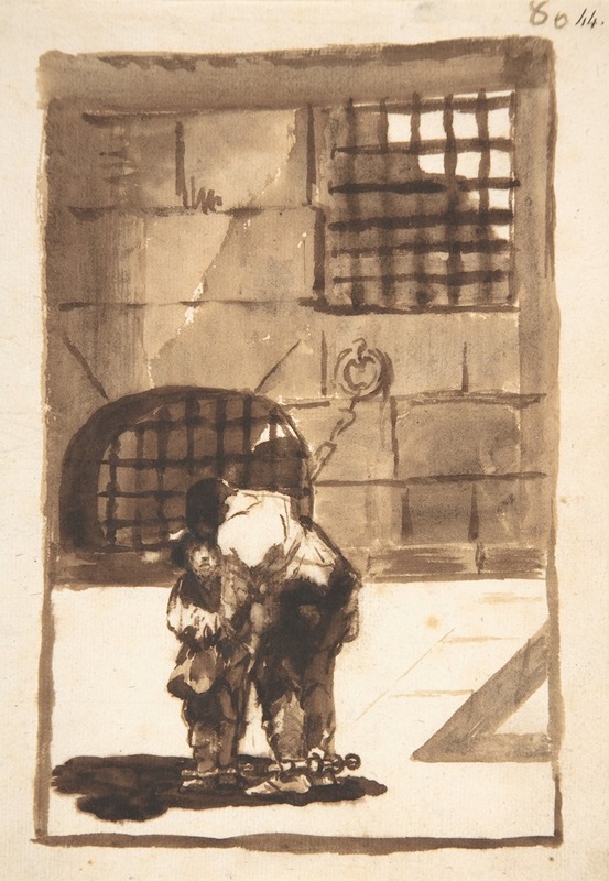 Francisco de Goya - Two prisoners in irons