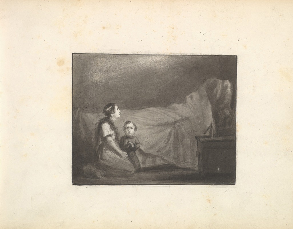 Frederic Leighton - A Deathbed Scene
