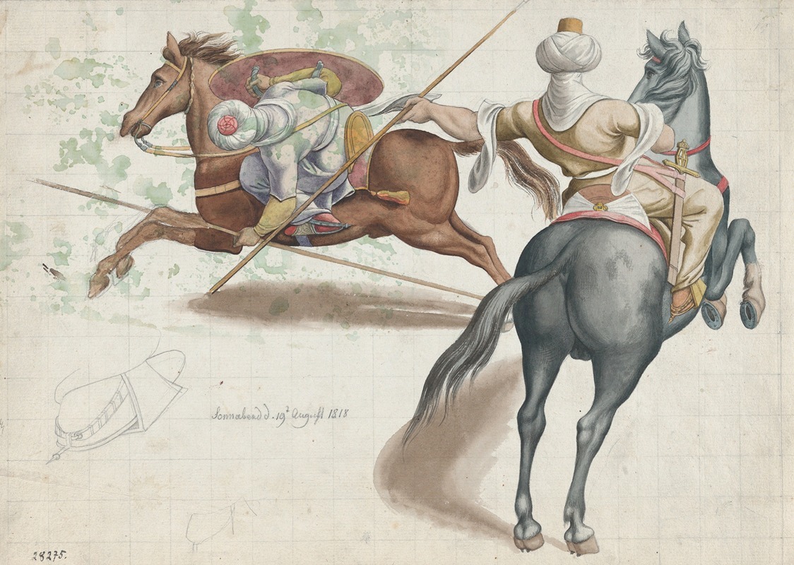 Friedrich von Olivier - Fighting Horsemen