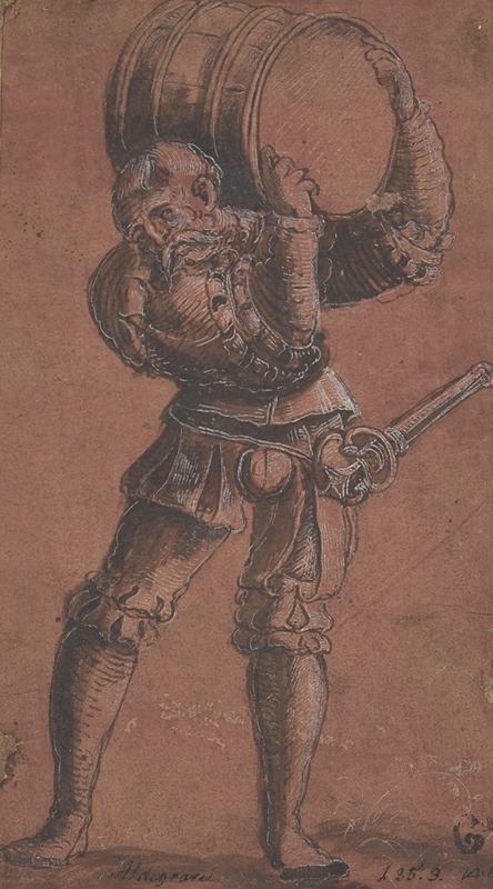 Georg Lemberger - Landsknecht Carrying a Barrel