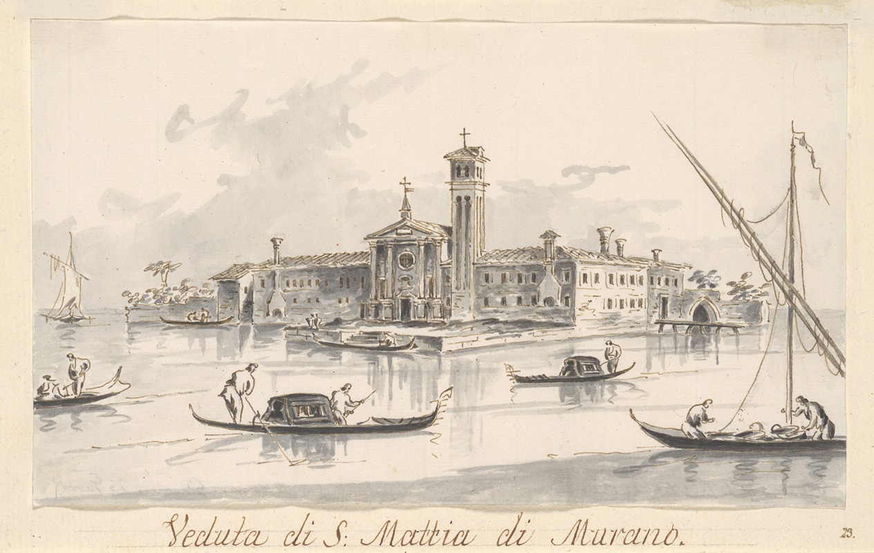 Giacomo Guardi - The Church and Convent of San Mattia di Murano