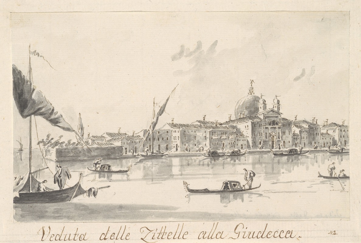 Giacomo Guardi - The Church of the Zitelle on the Giudecca