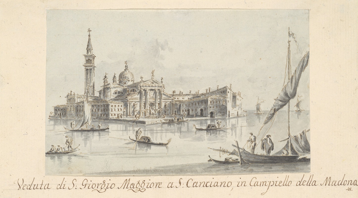 Giacomo Guardi - The Island of San Giorgio Maggiore