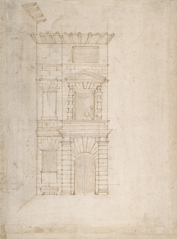 Giovanni Battista Naldini - Elevation of Giulio Romano’s House