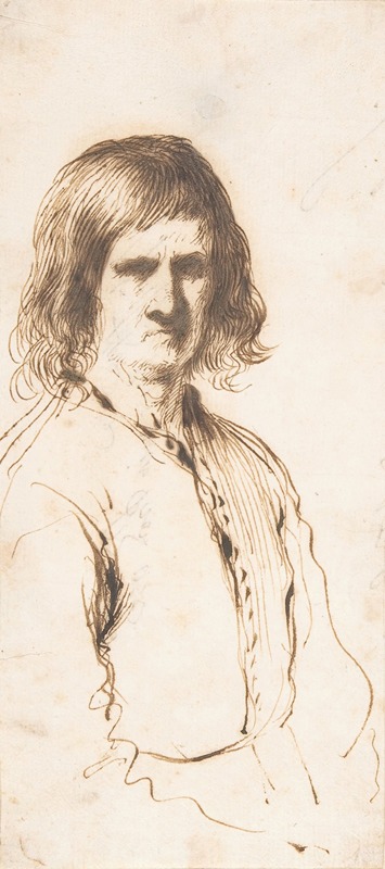 Guercino - Portrait of Morose Man in Half-Length