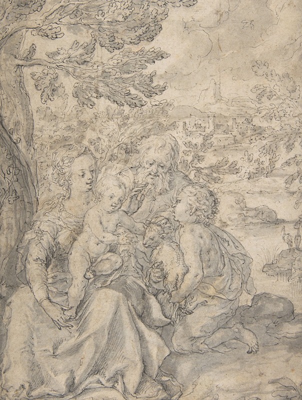 Hans Krumpper - Holy Family with the Infant Saint John the Baptist