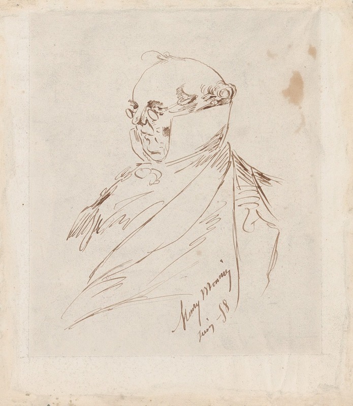 Henry Bonaventure Monnier - Self-Portrait as Monsieur Prudhomme