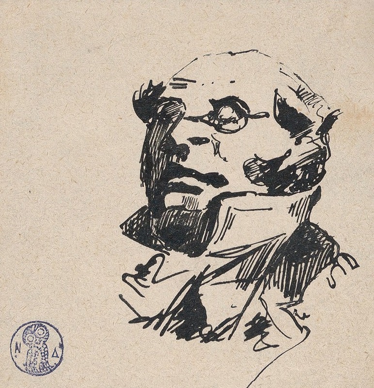 Henry Bonaventure Monnier - Self-Portrait as Monsieur Prudhomme