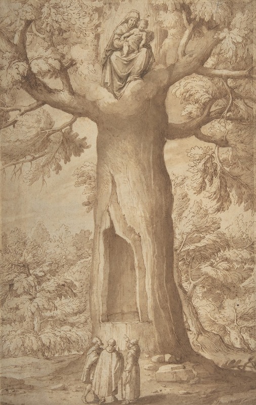 Jacopo Ligozzi - The Beech Tree of the Madonna at La Verna