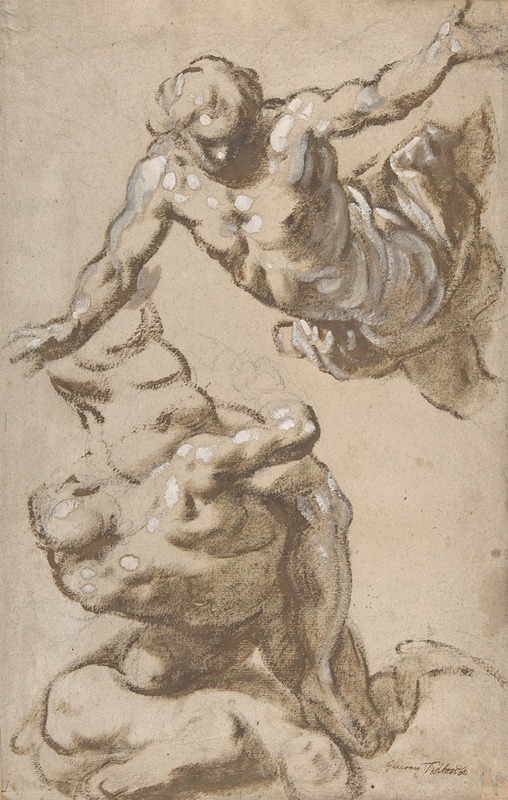 Jacopo Palma il Giovane - Studies for Four Figures