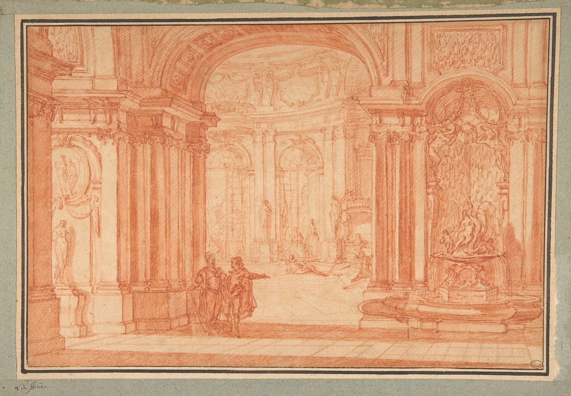 Jacques de Lajoüe - Study for the Rotunda of a Palace