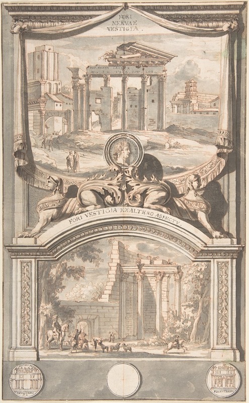 Jan Goeree - Ruins of the Forum of Nerva (above) and Another View of the Ruins (below)