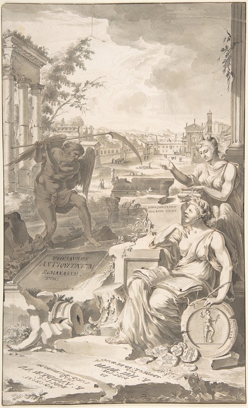 Jan Goeree - Study for the Title Page to the Thesavrvs Antiqvitatvm Romanarvm, 1696