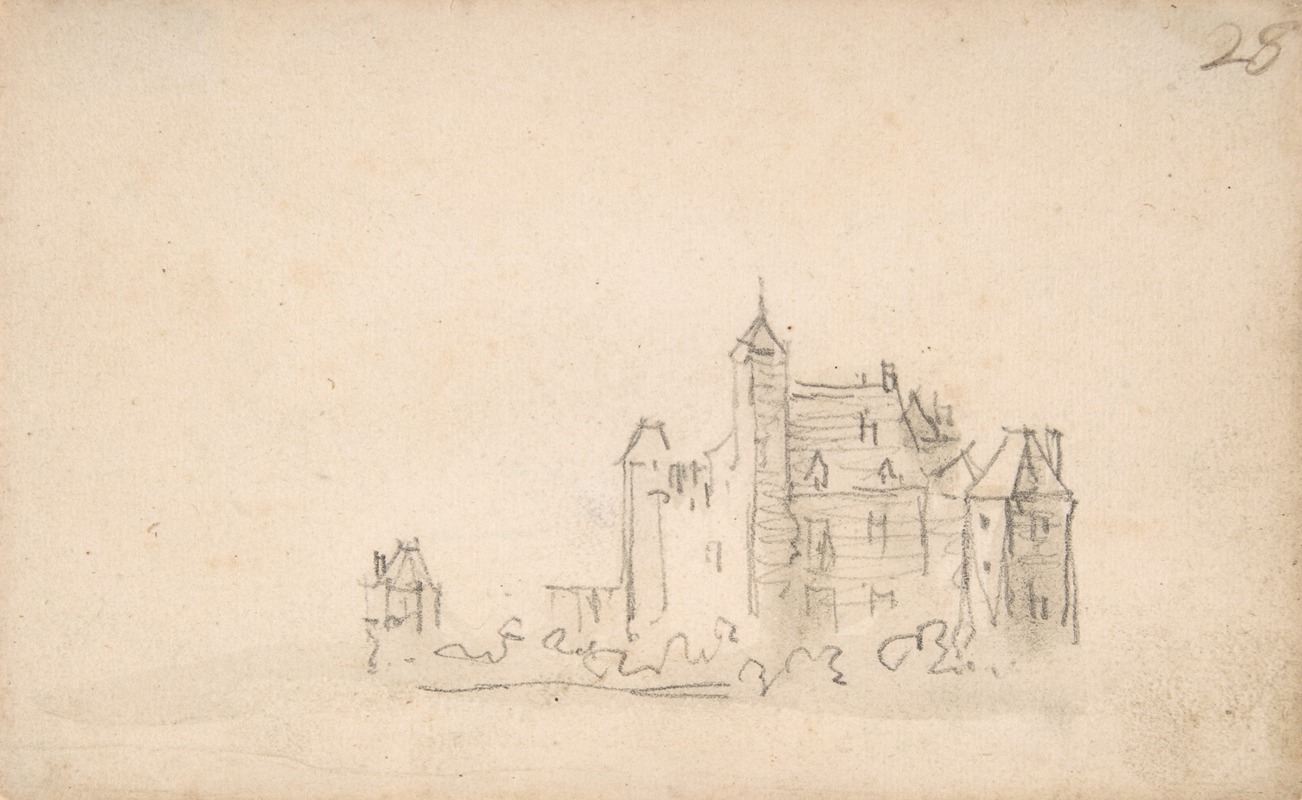 Jan van Goyen - A Castle (on the Rhine)