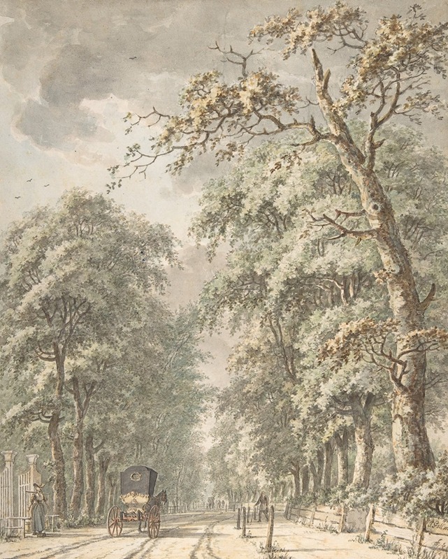 Johann Edler Goll van Franckenstein - The Amstelveen Road from Amsterdam towards Amstelveen