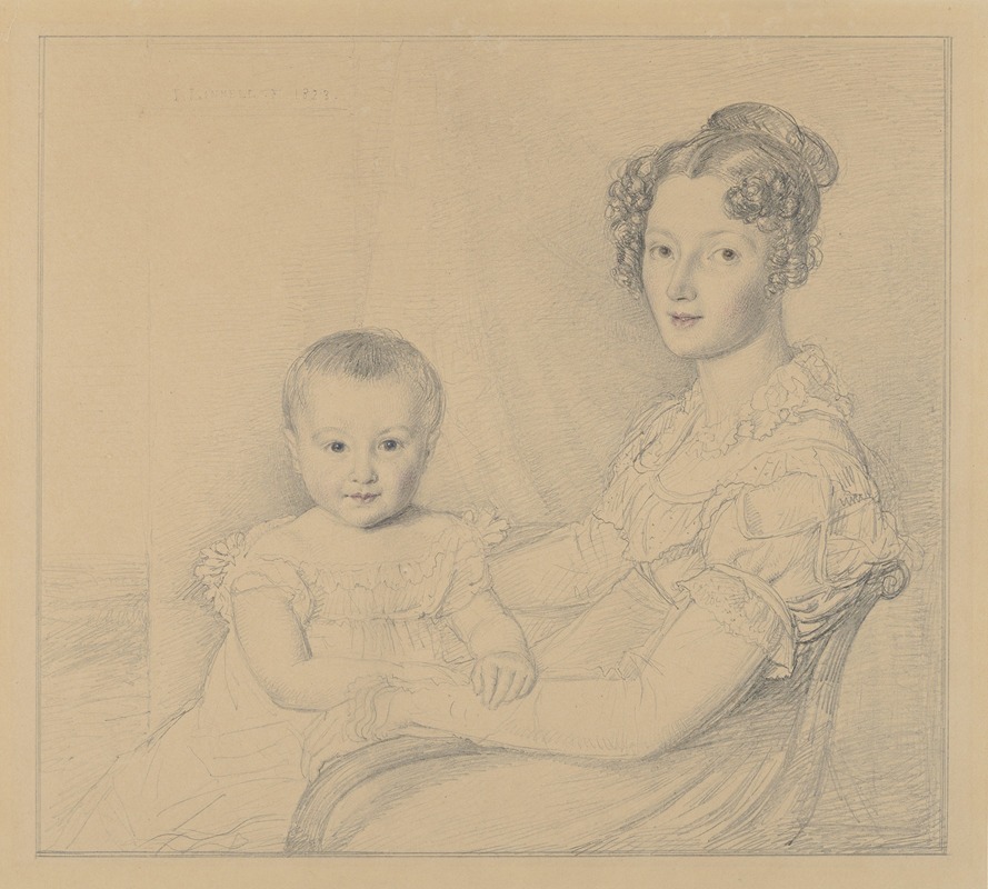 John Linnell - Portrait of a Mother and Child