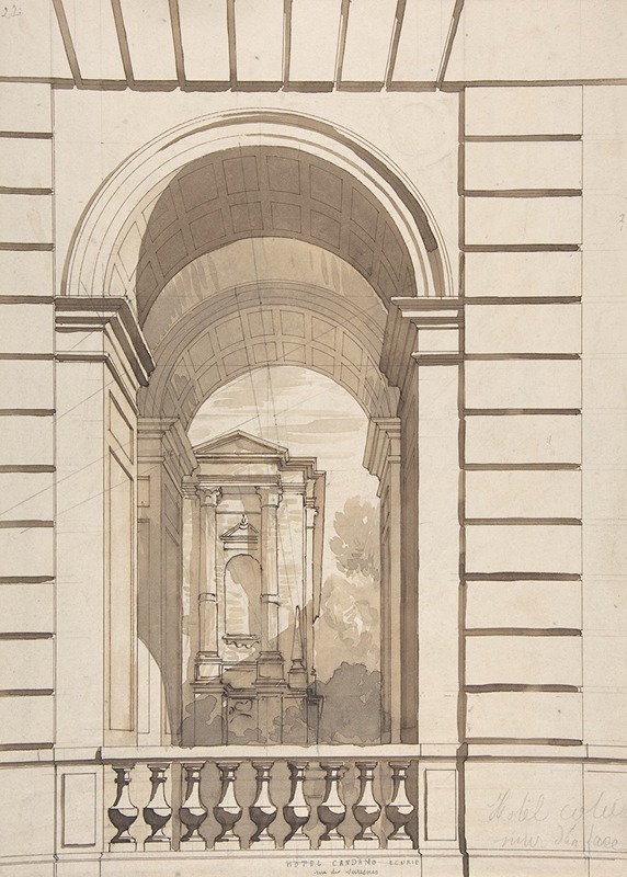 Jules-Edmond-Charles Lachaise - Design for Stable Arches, Hôtel Candamo