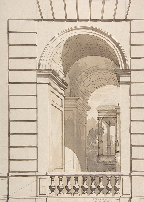 Jules-Edmond-Charles Lachaise - Design for Stable Arches, Hôtel Candamo