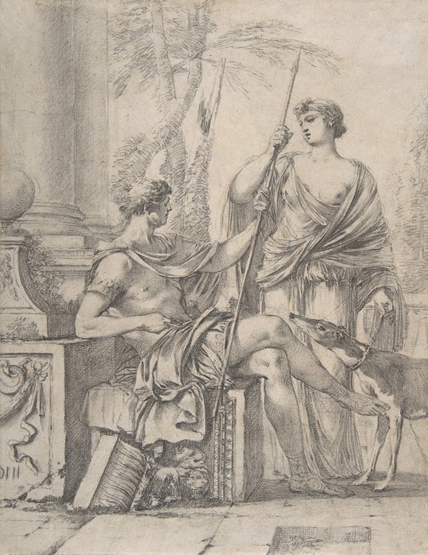 Laurent de la Hyre - Cephalus Receiving the Spear and Hound from Procris