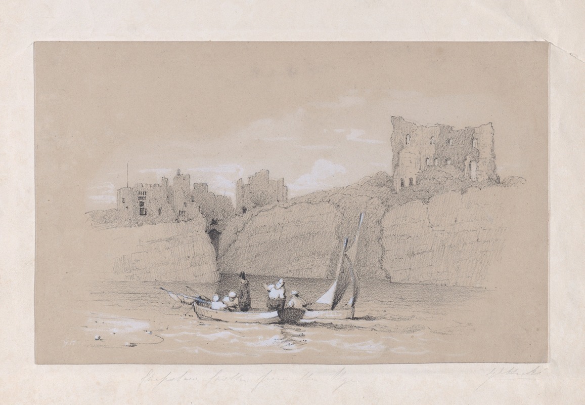 Lilburne Hicks - Chepstow Castle, Wales from the River Wye