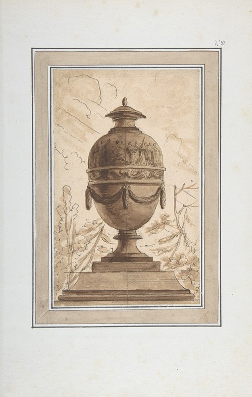 Louis-Joseph Le Lorrain - Study for a Vase in a Suite of Vase Designs
