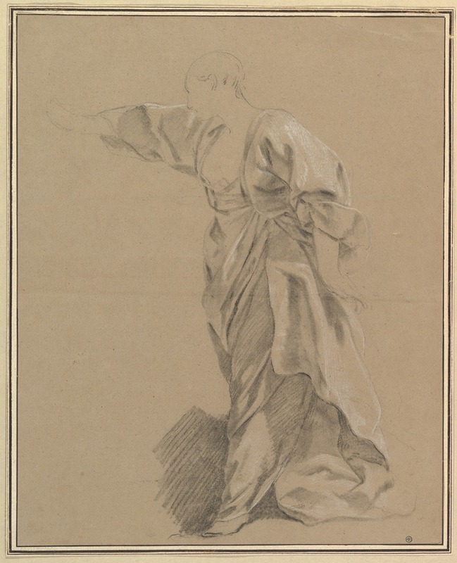 Louis-Jean-François Lagrenée - Drapery Study of a Woman with an Outstretched Arm