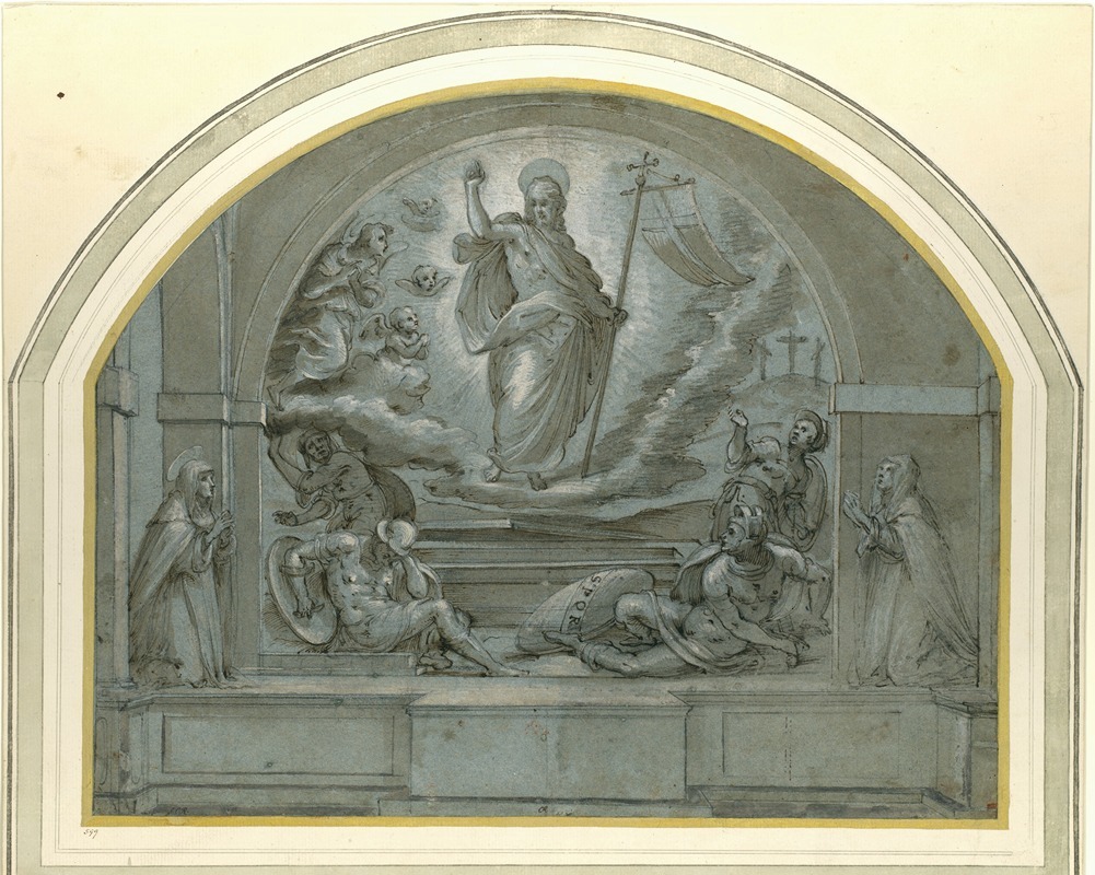 Tommaso d'Antonio Manzuoli - Design for a Frescoed Altarpiece of The Resurrection