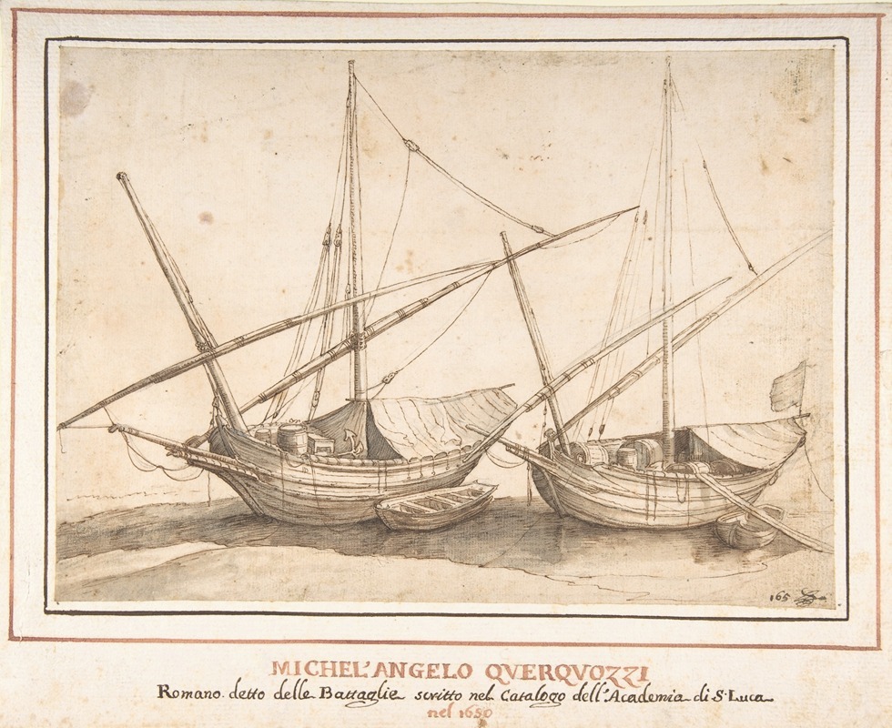 Michelangelo Cerquozzi - Four Boats