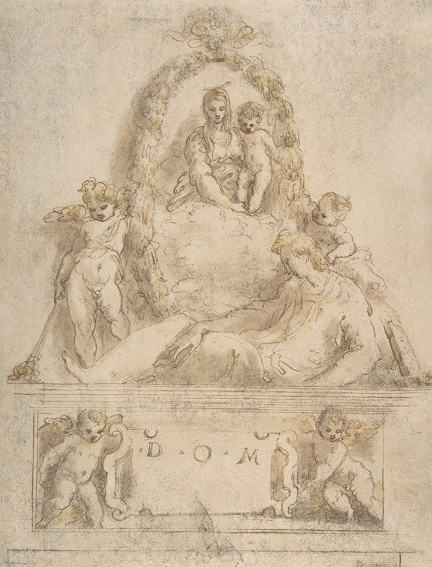 Parmigianino - Design for the Tomb of a Youth