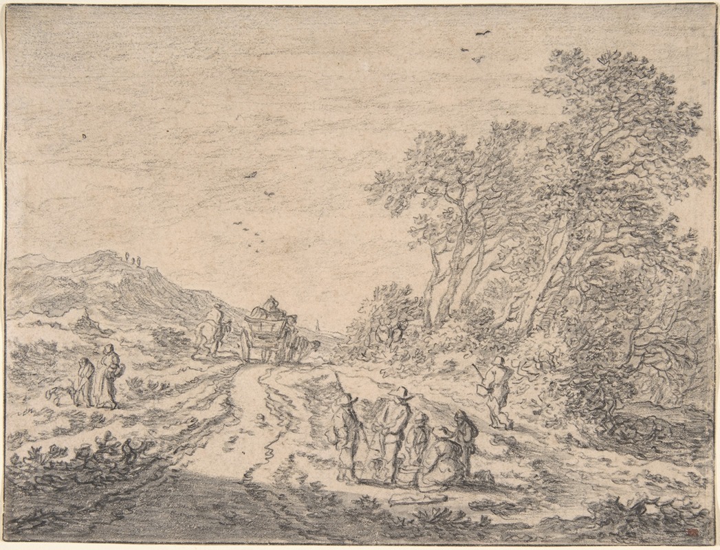 Pieter de Molijn - Figures on a Road
