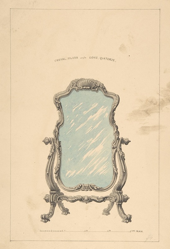 Robert William Hume - Design for Cheval Glass