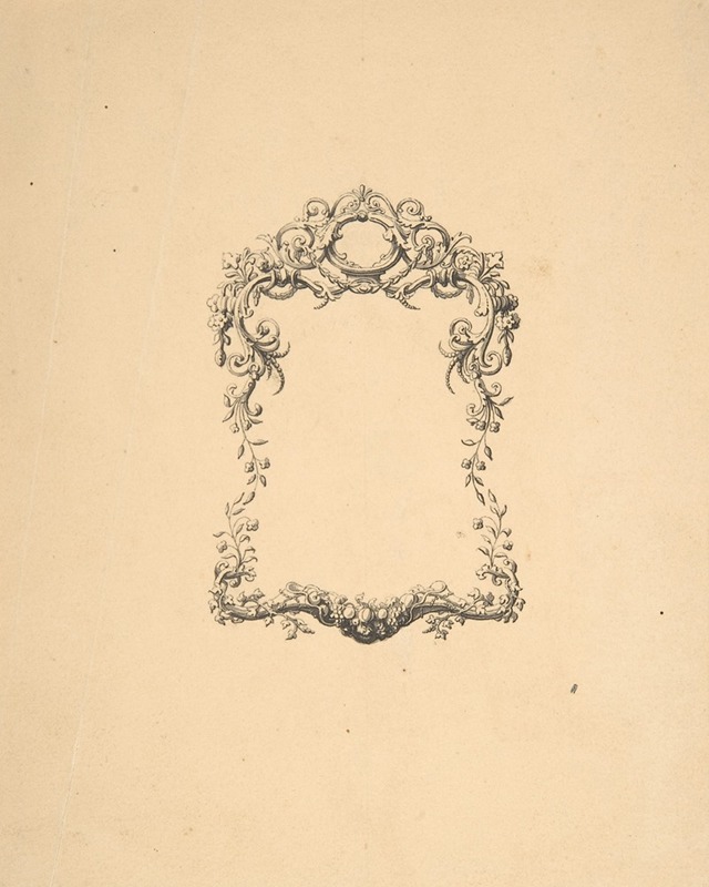 Robert William Hume  Design for a Fancy Table, Louis Quatorze