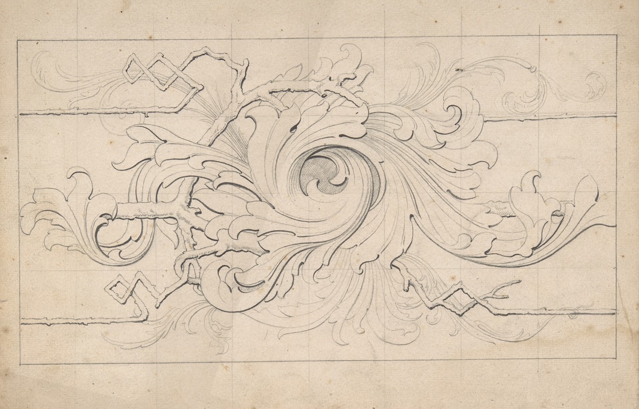 Robert William Hume - Designs for borders and corners, acanthus